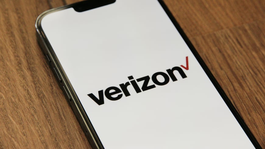 Logo Verizon sur appareil mobile