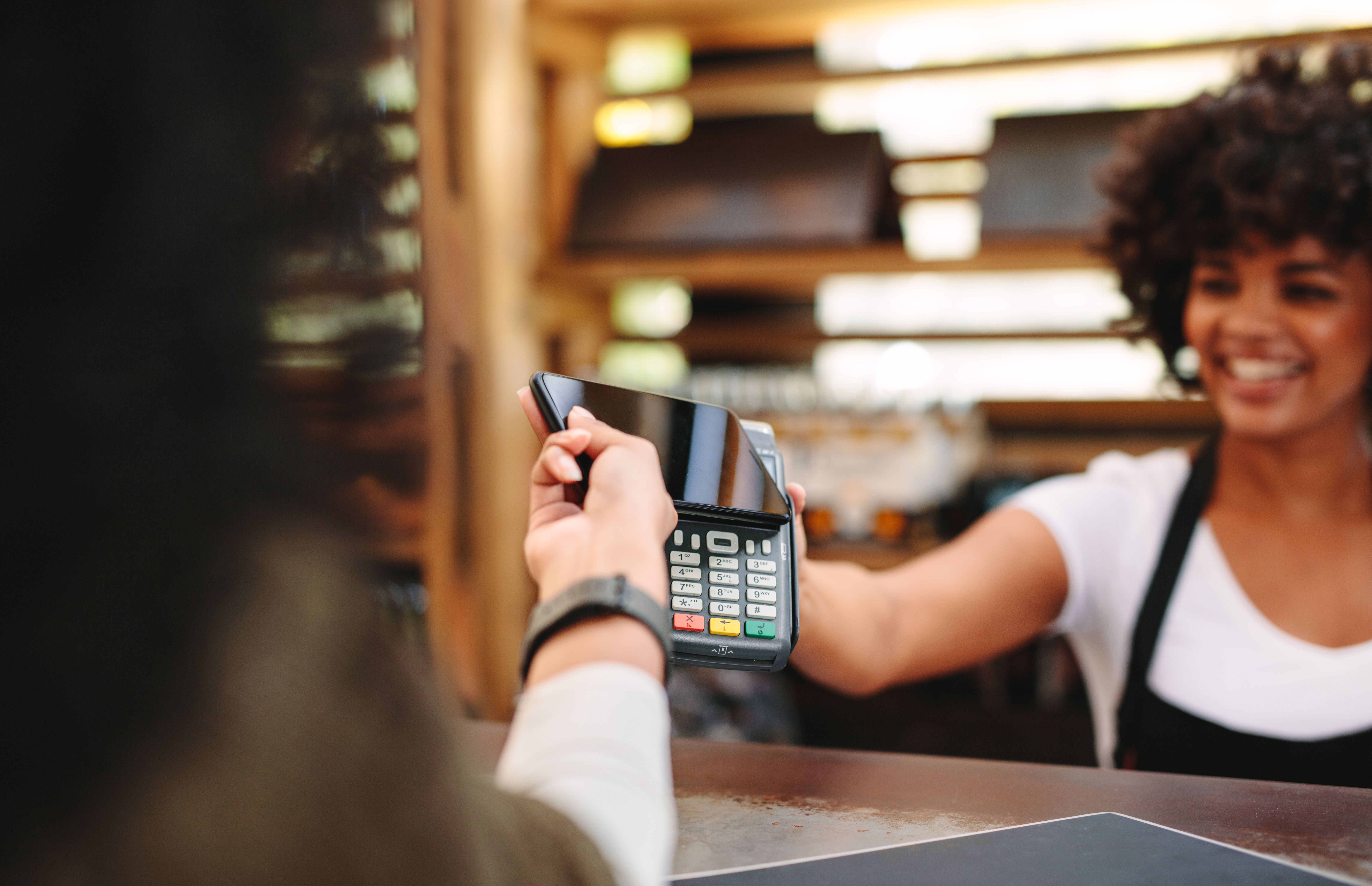 A client using a mobile-first loyalty program, one of the 8 key trends in loyalty in 2025